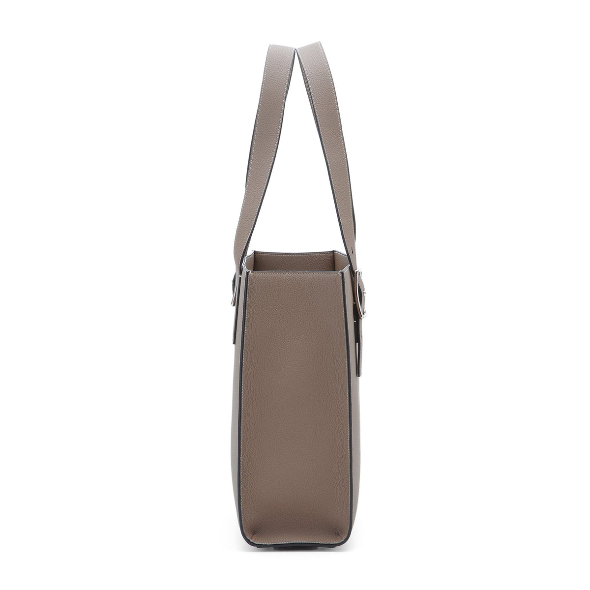 Nicola Tote Bag Shrink Leather (Etoupe)