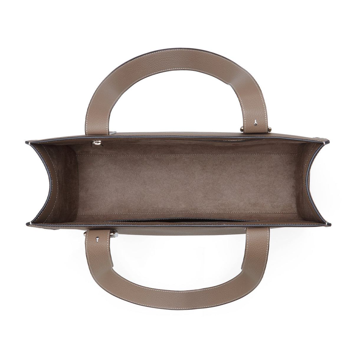 Nicola Tote Bag Shrink Leather (Etoupe)
