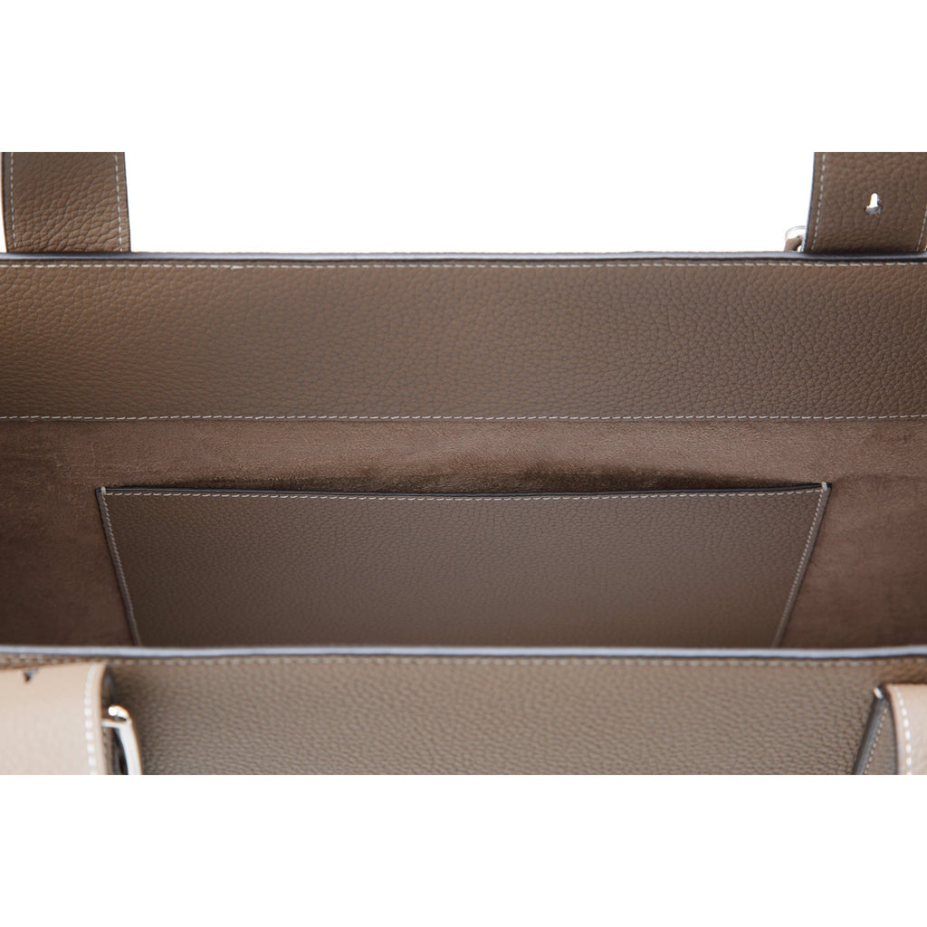 Nicola Tote Bag Shrink Leather (Etoupe)