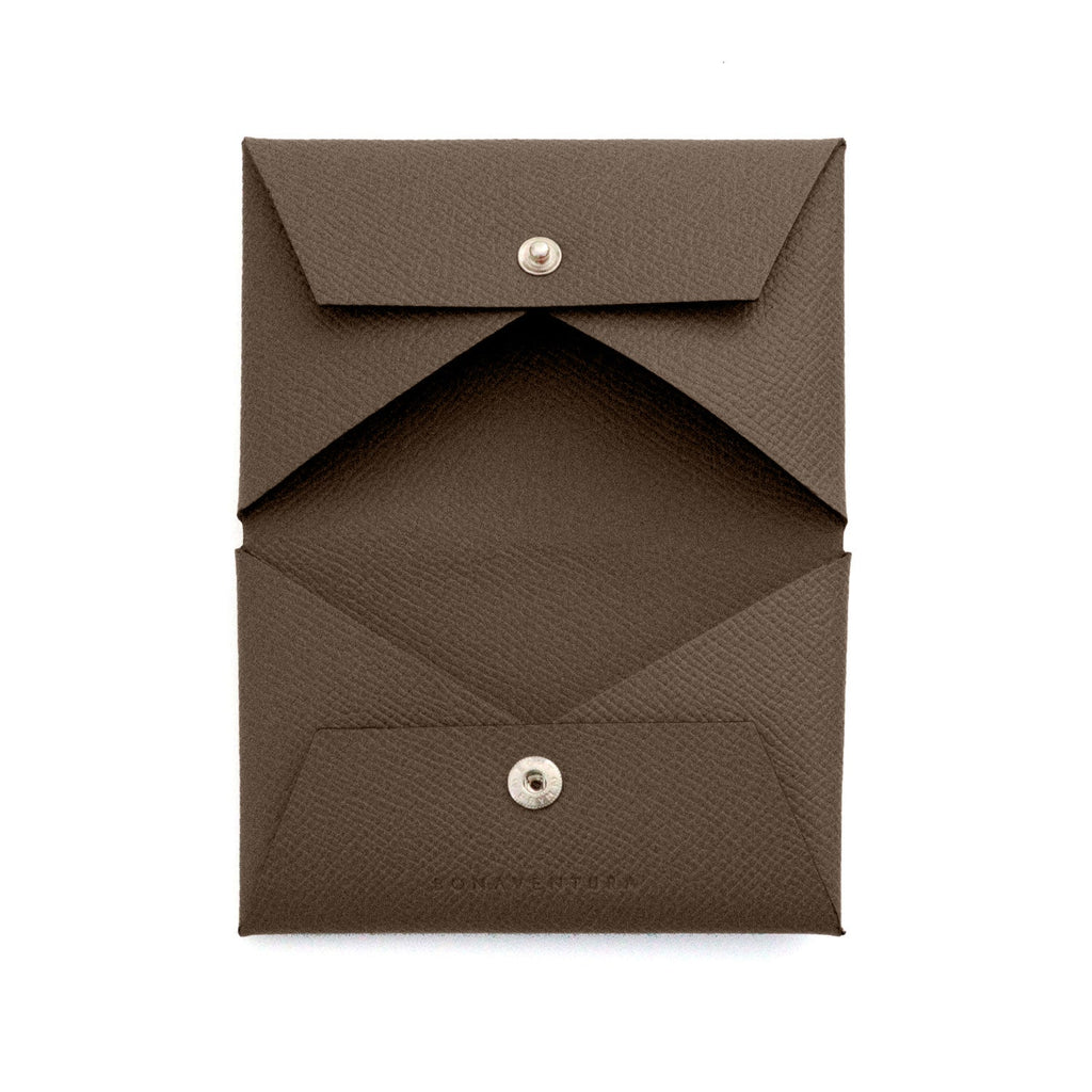 Business Card Case with Sleeve Nobile Leather (Etoupe)