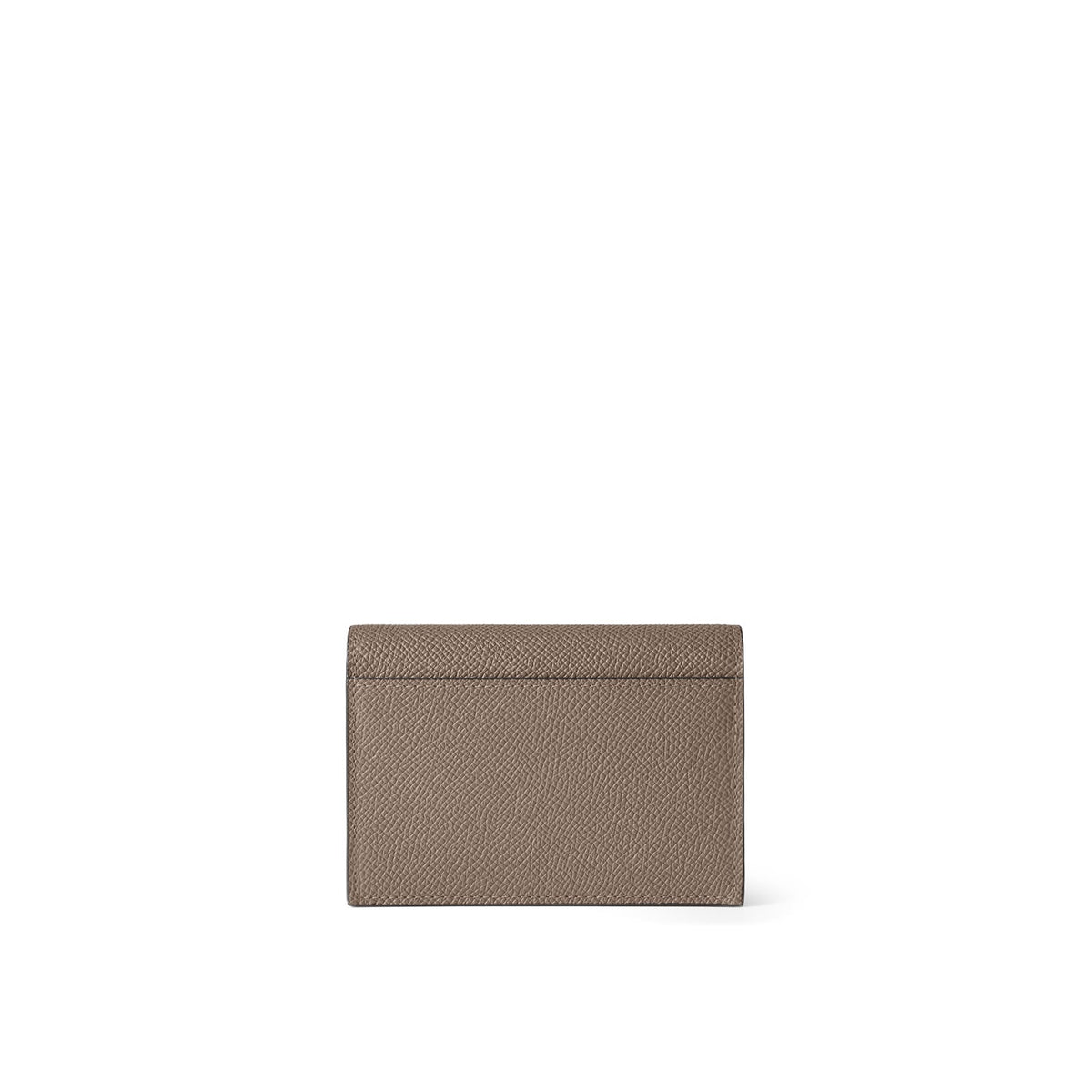 Bi-color Business Card Case with Sleeve Nobile Leather (Etoupe × Bordeaux)