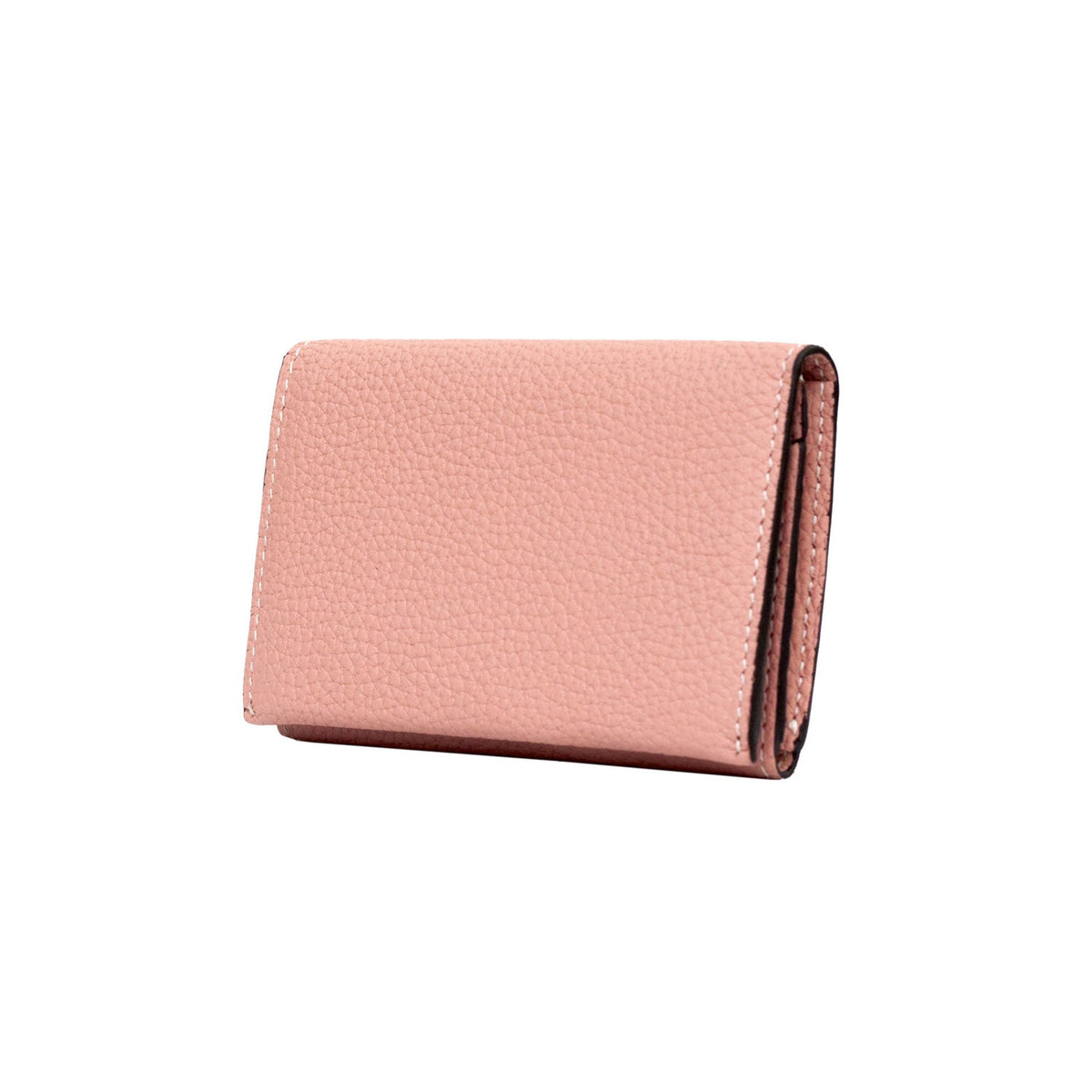 Business Card Case Shrink Leather (Coral Pink)