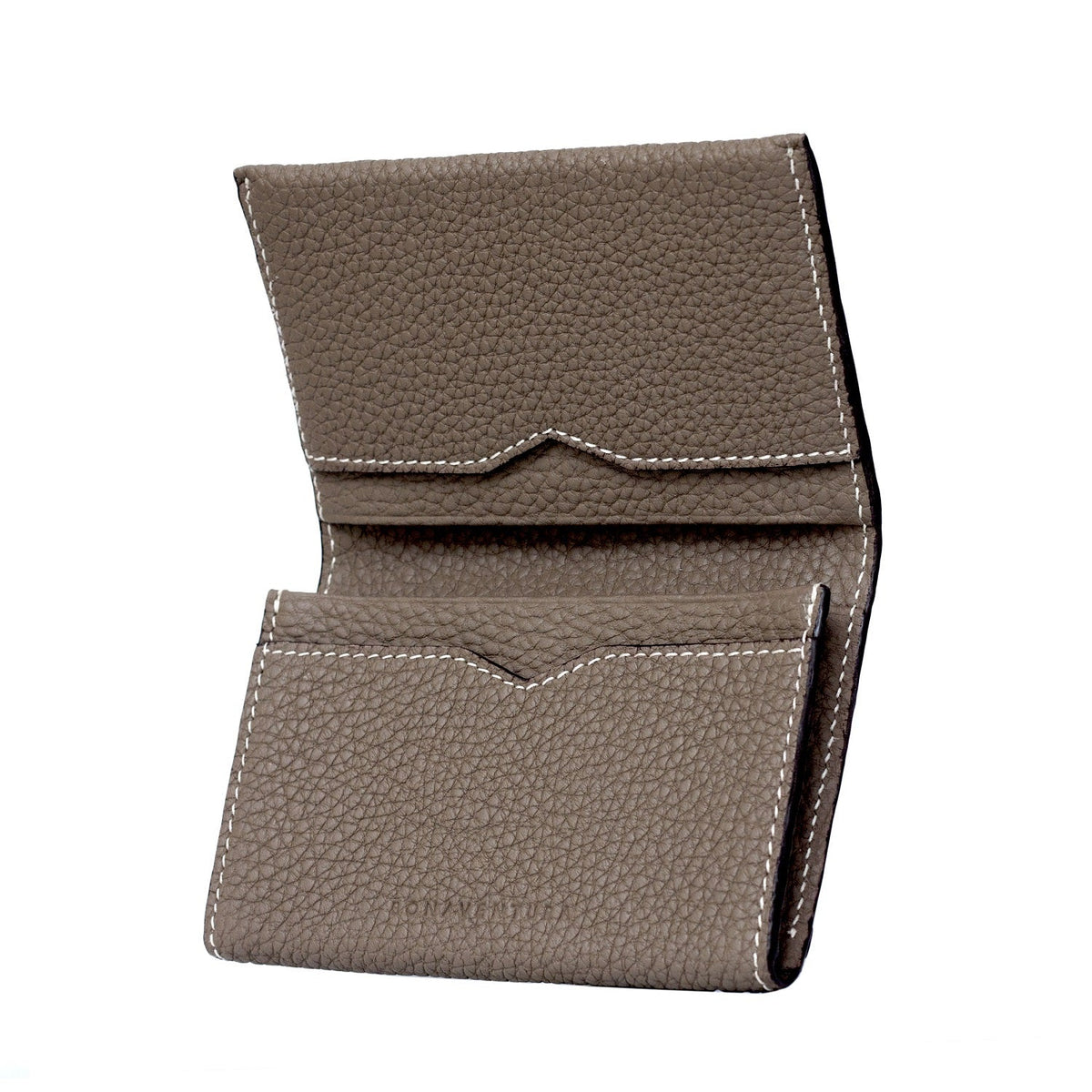 Business Card Case Shrink Leather (Etoupe)