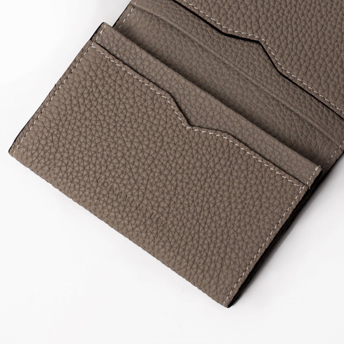 Business Card Case Shrink Leather (Etoupe)