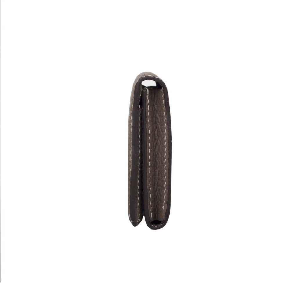 Business Card Case Shrink Leather (Etoupe)