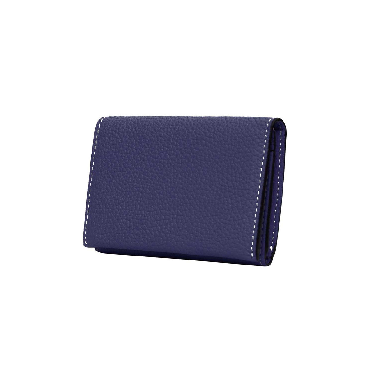 Business Card Case Shrink Leather (Indigo Blue)