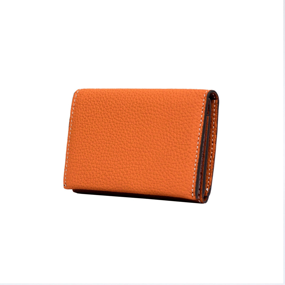 Business Card Case Shrink Leather (Orange)
