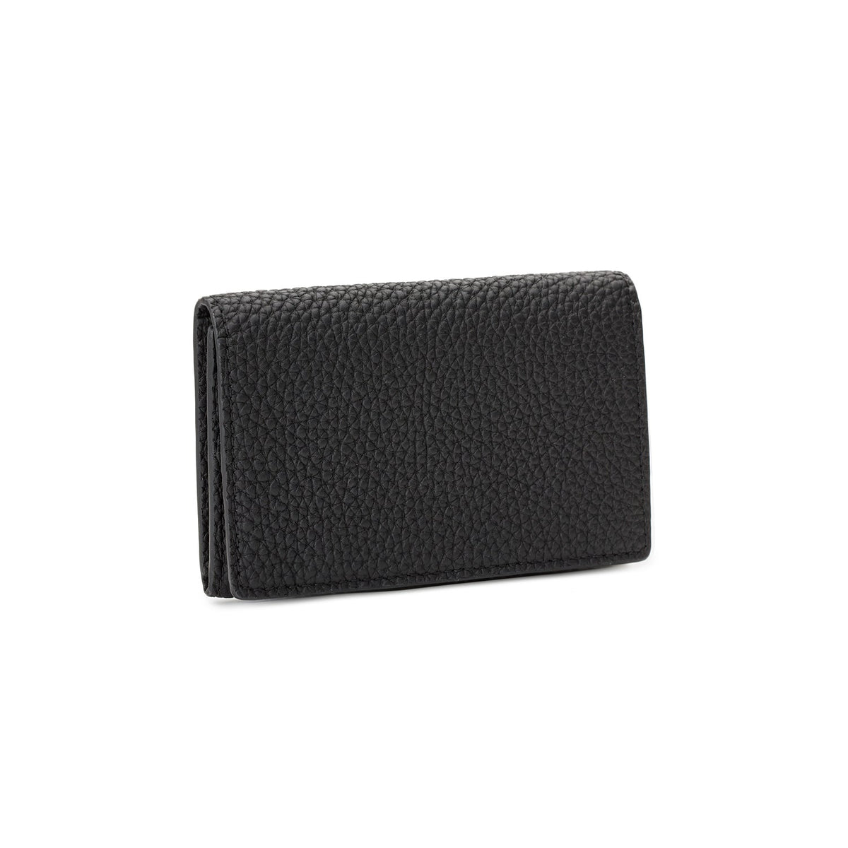 SAVOIA × BONAVENTURA Business Card Case with Sleeve Shrink Leather (Black × Savoia Blue)