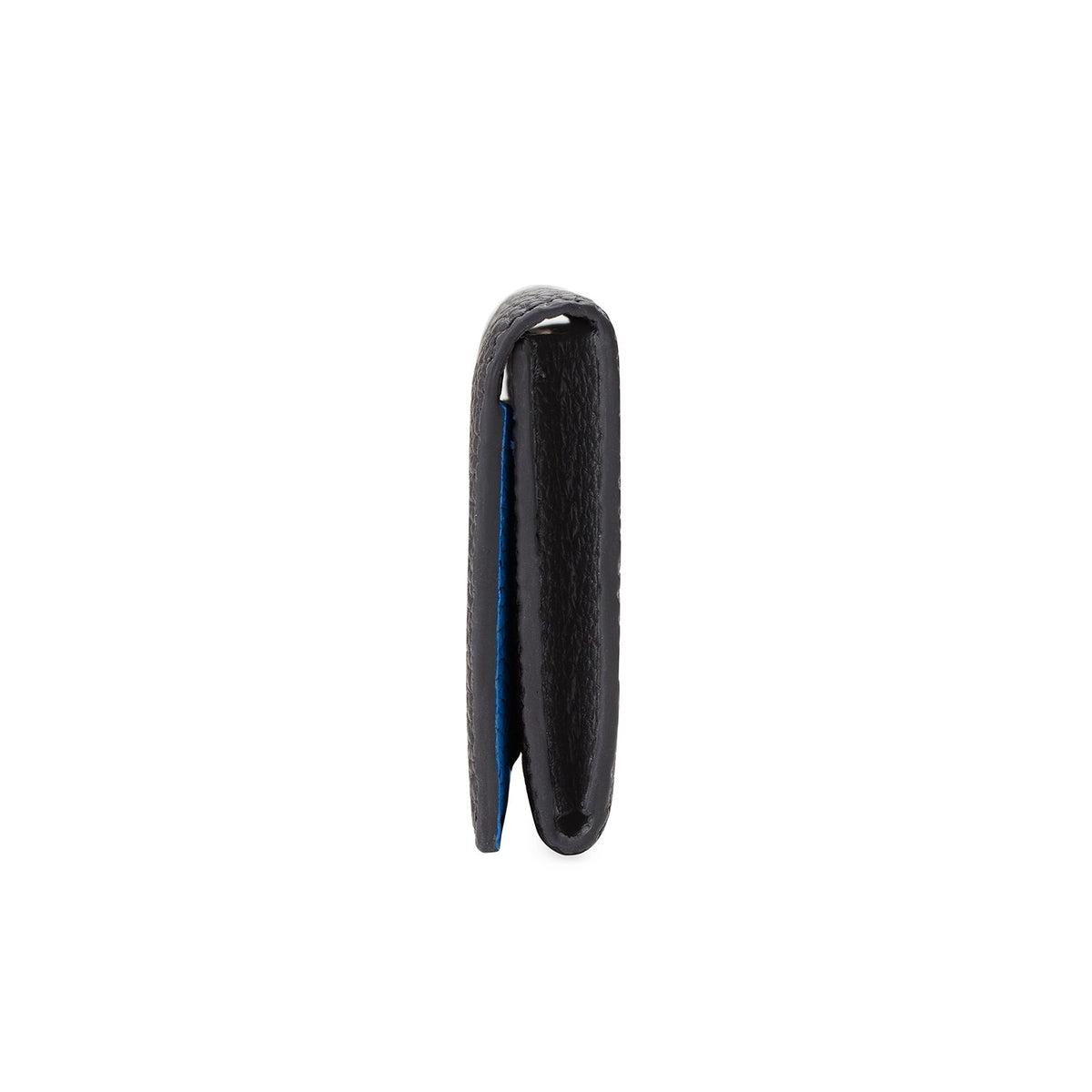 SAVOIA × BONAVENTURA Business Card Case with Sleeve Shrink Leather (Black × Savoia Blue)