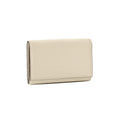 Business Card Case with Sleeve Shrink Leather (Ivory × Etoupe)