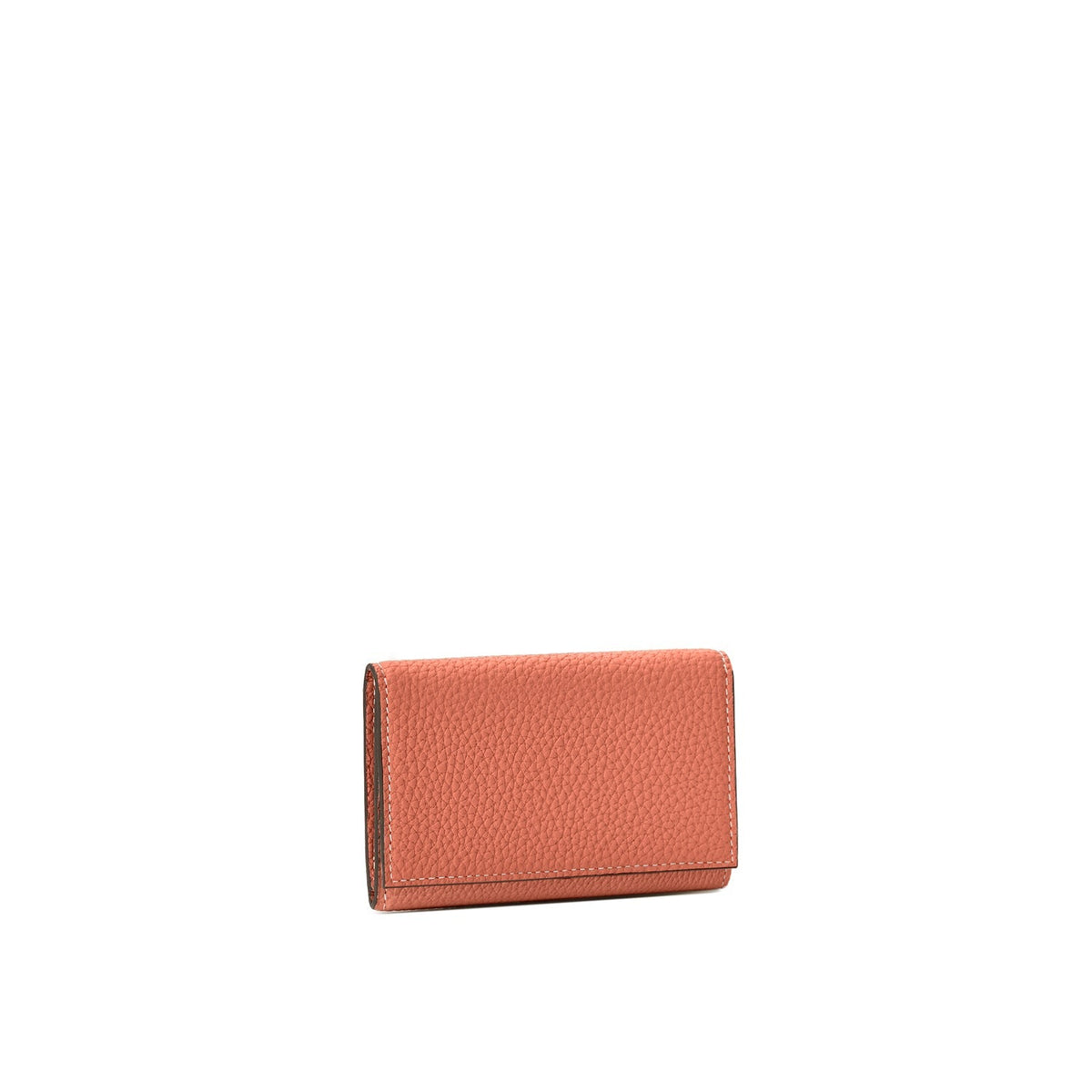 Business Card Case with Sleeve Shrink Leather (Terracotta Orange × Greige)