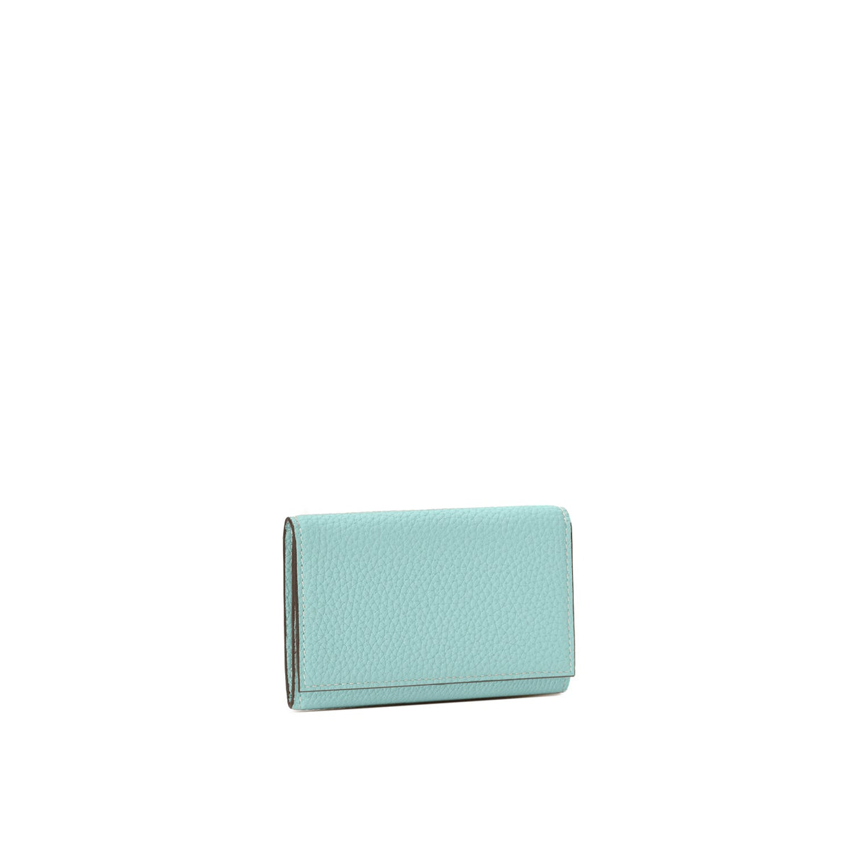 Business Card Case with Sleeve Shrink Leather (Mare Blue × Greige (Etoupe edge paint))