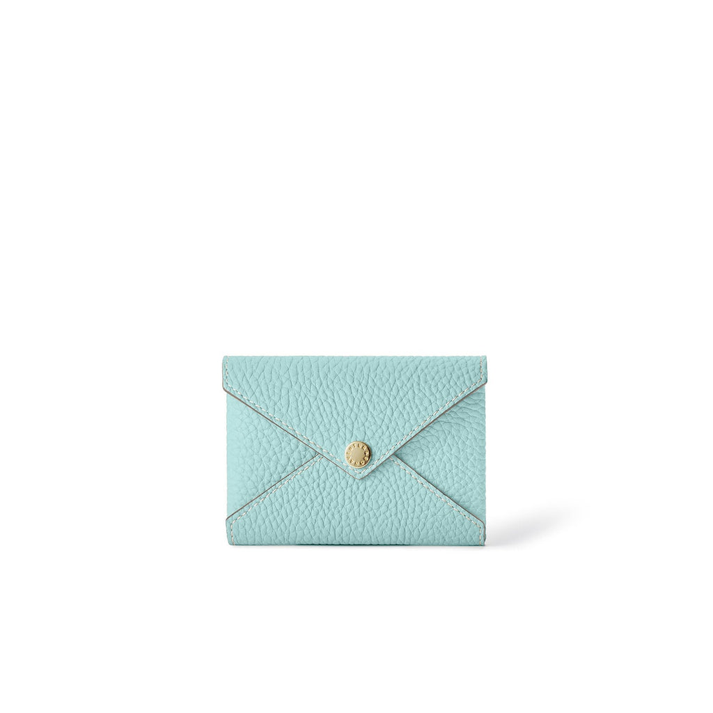 Envelope Card Case Shrink Leather (Mare Blue)