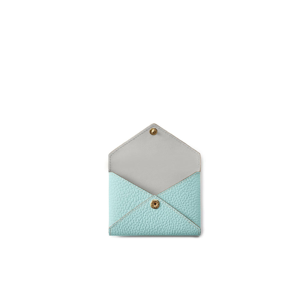 Envelope Card Case Shrink Leather (Mare Blue)