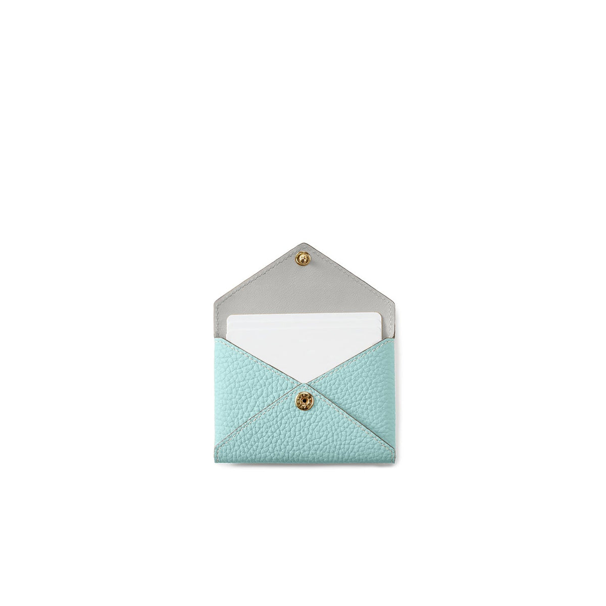 Envelope Card Case Shrink Leather (Mare Blue)