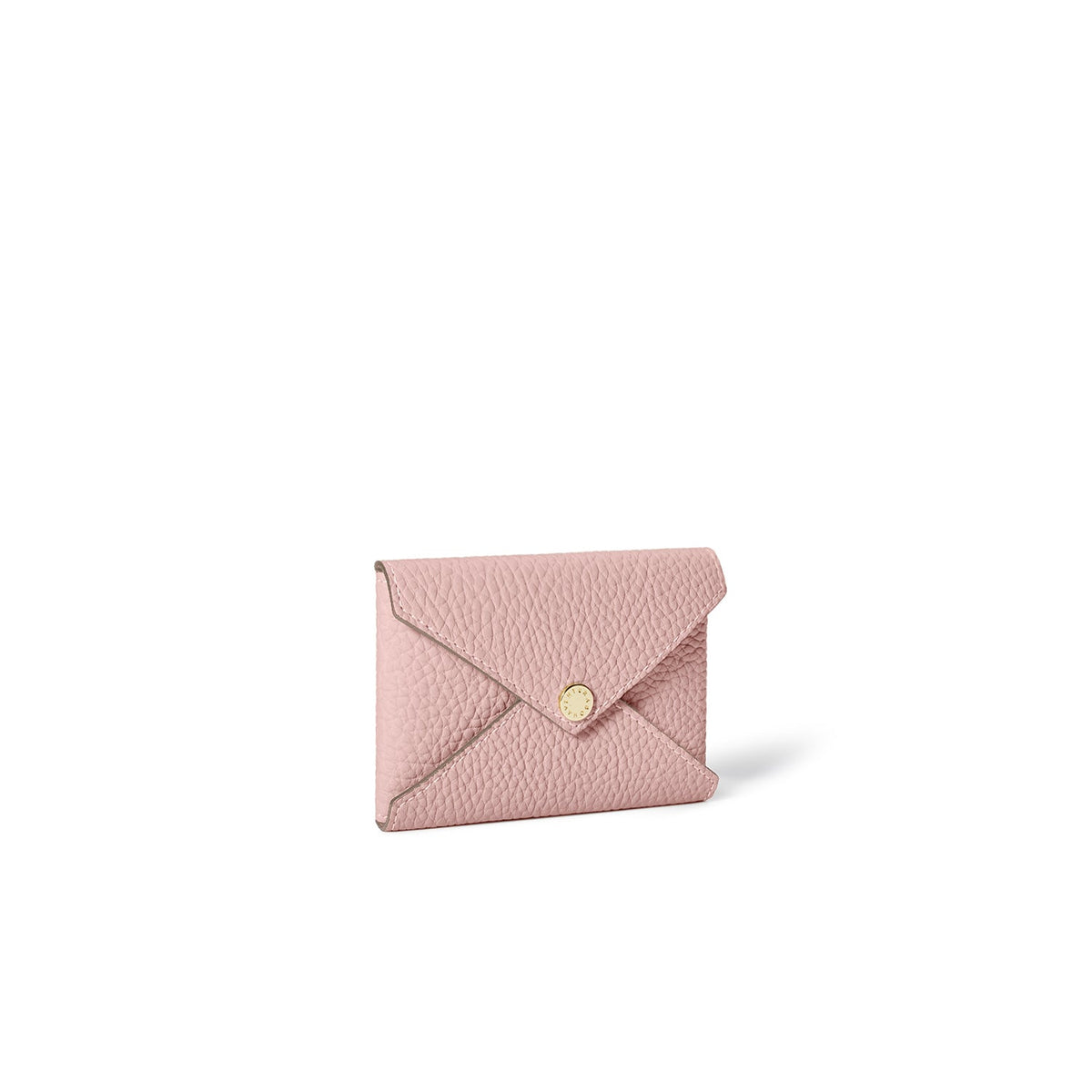 Envelope Card Case Shrink Leather (Sakura Pink (Etoupe edge paint))