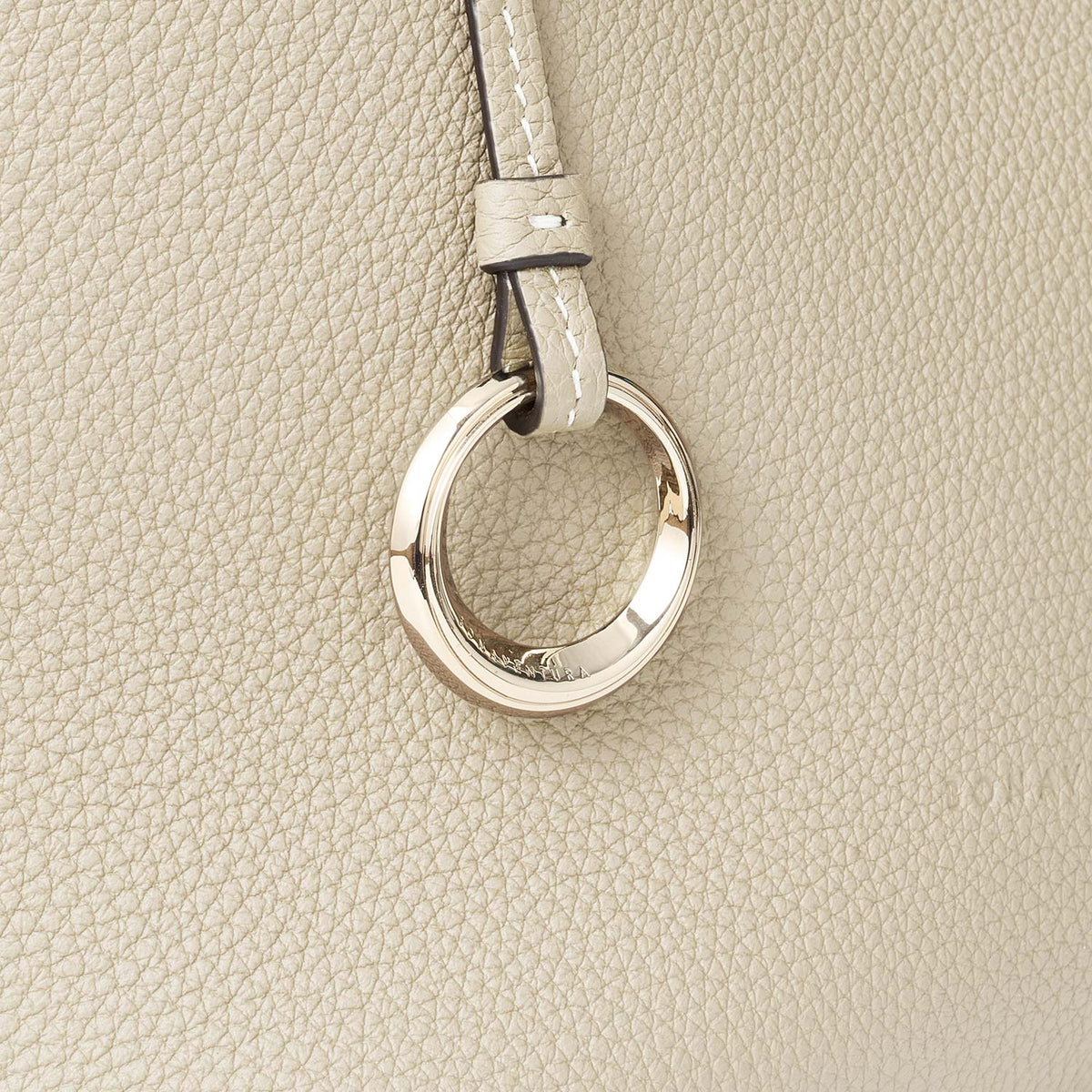 Alina 2-way Tote Bag Small Shrink Leather Small (Ivory - Small)