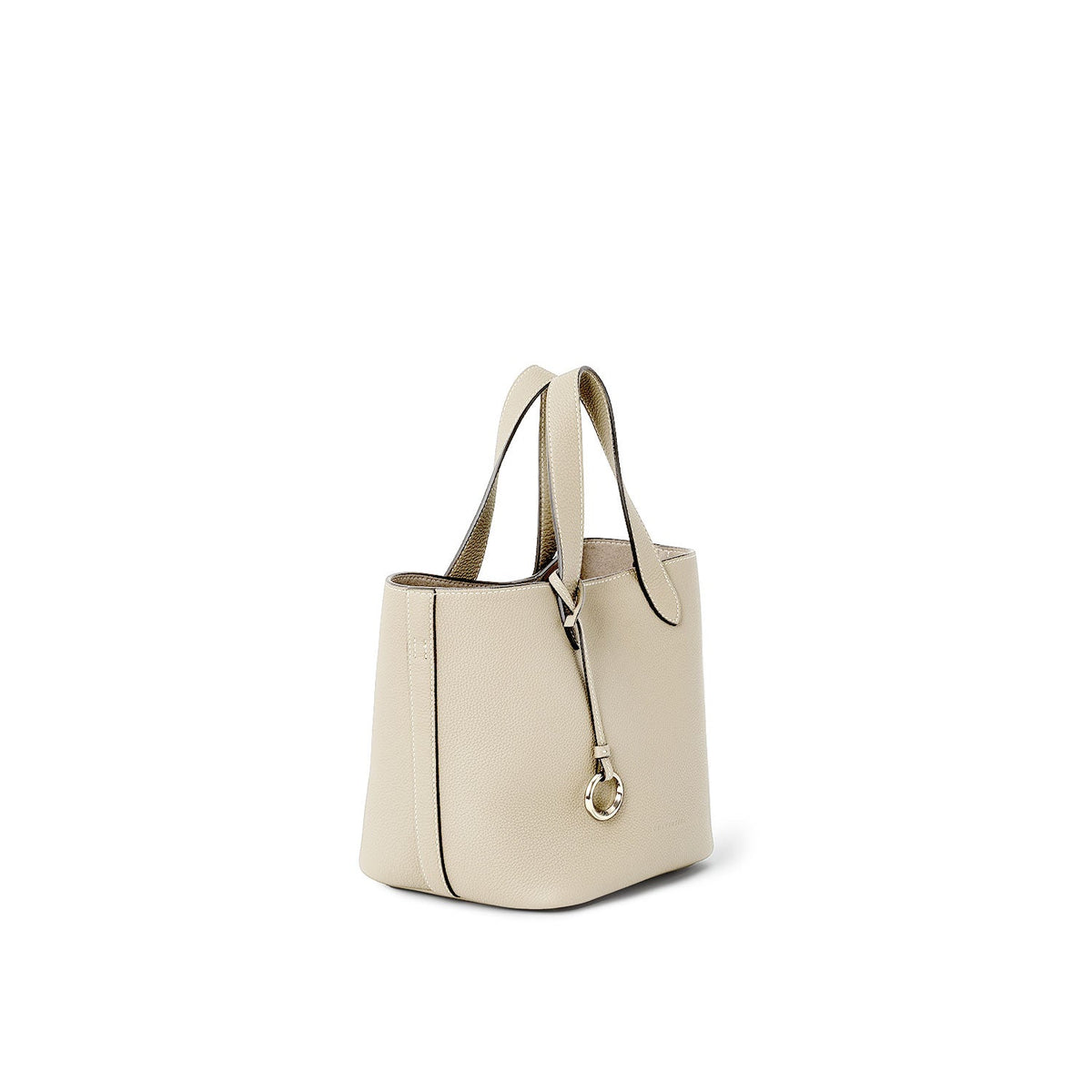 Alina 2-way Tote Bag Small Shrink Leather Small (Ivory - Small)