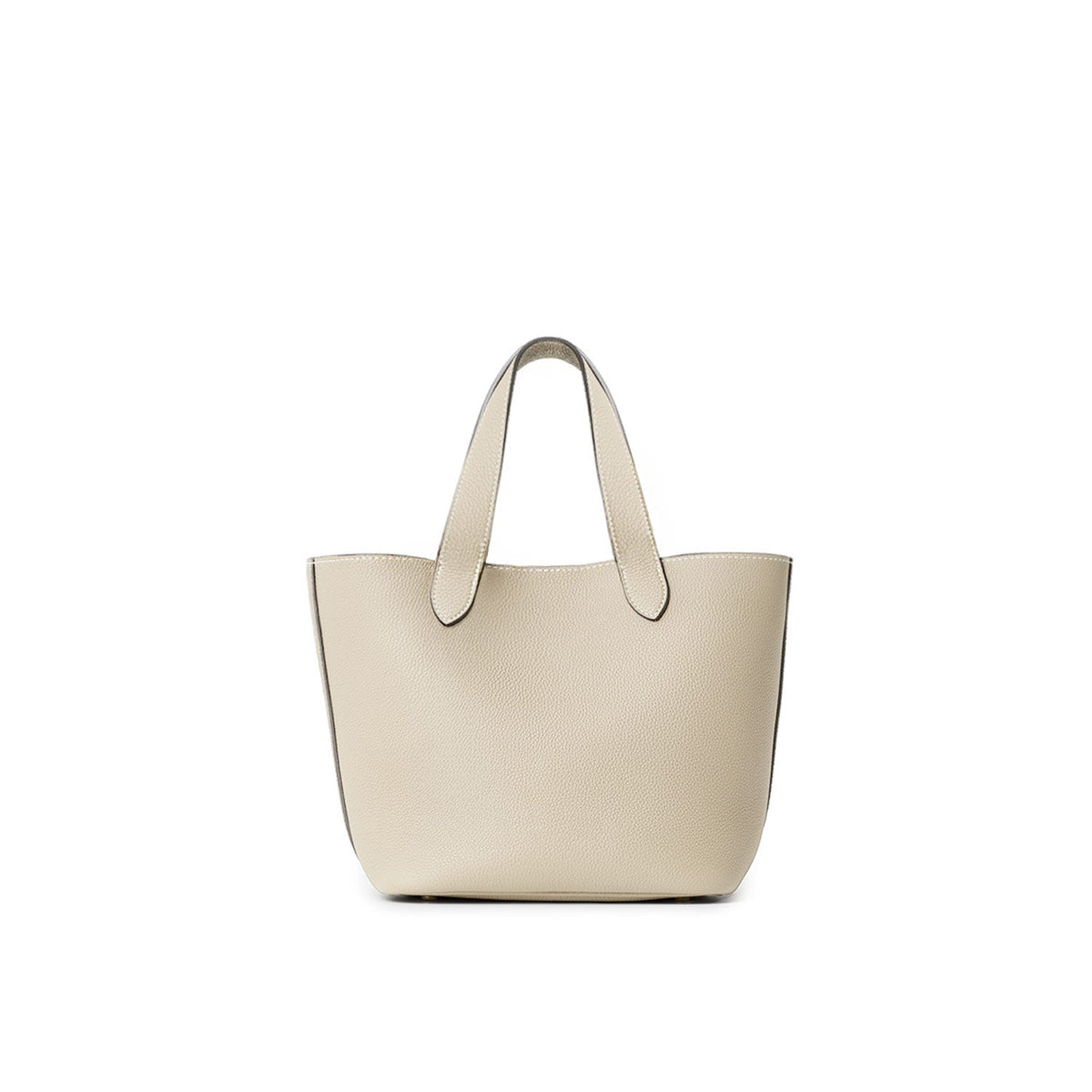 Alina 2-way Tote Bag Small Shrink Leather Small (Ivory - Small)