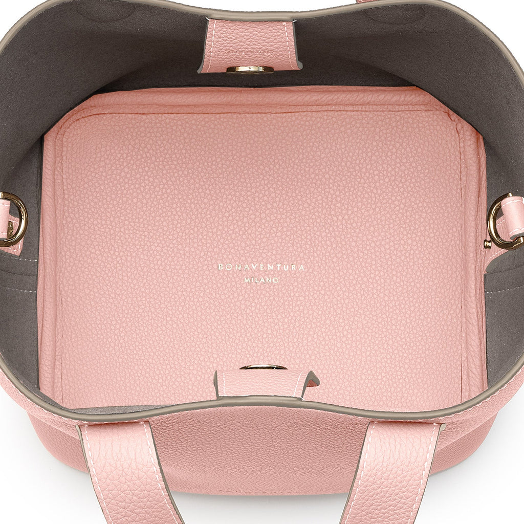 Alina 2-way Tote Bag Small Shrink Leather (Sakura Pink (Etoupe edge paint) - Small)