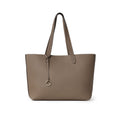 Alina 2-way Tote Bag Large Shrink Leather Small (Etoupe - Large)