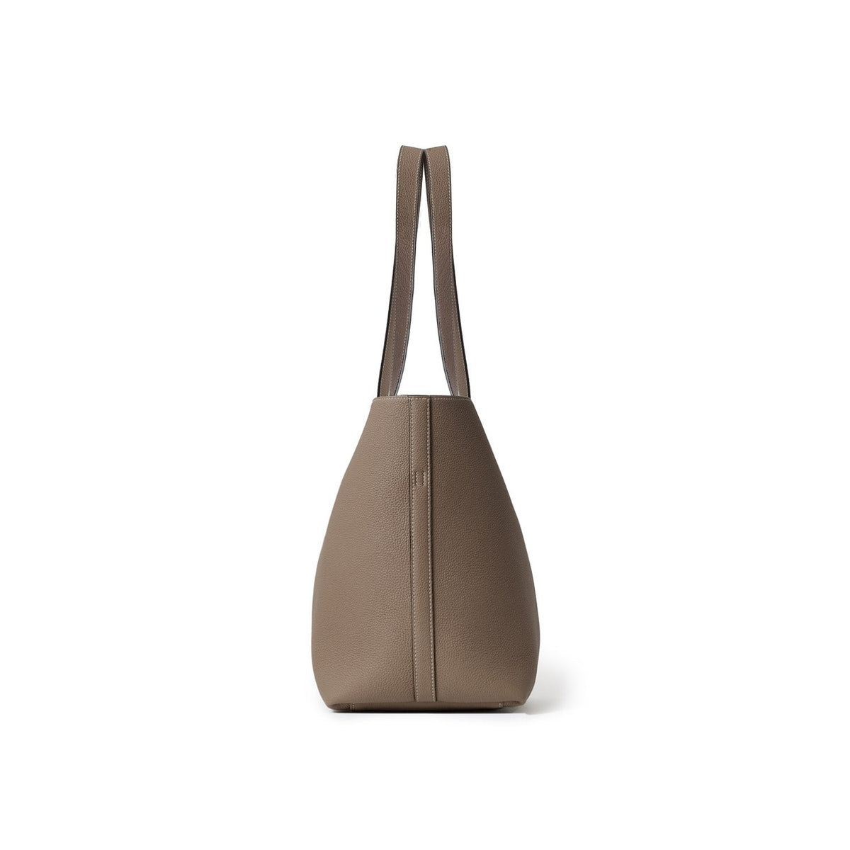 Alina 2-way Tote Bag Large Shrink Leather Small (Etoupe - Large)