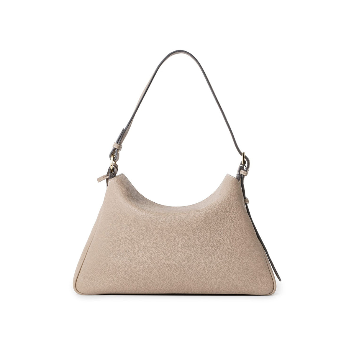 Alessia Shoulder Bag Medium Shrink Leather (Greige - Medium)