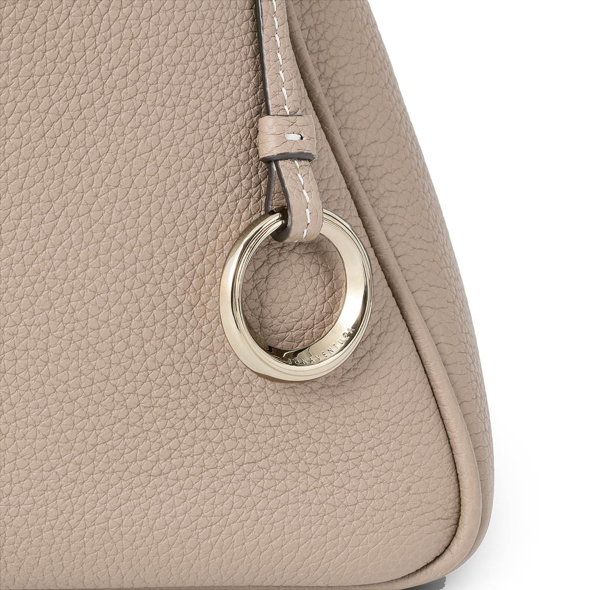Alessia Shoulder Bag Medium Shrink Leather (Greige - Medium)