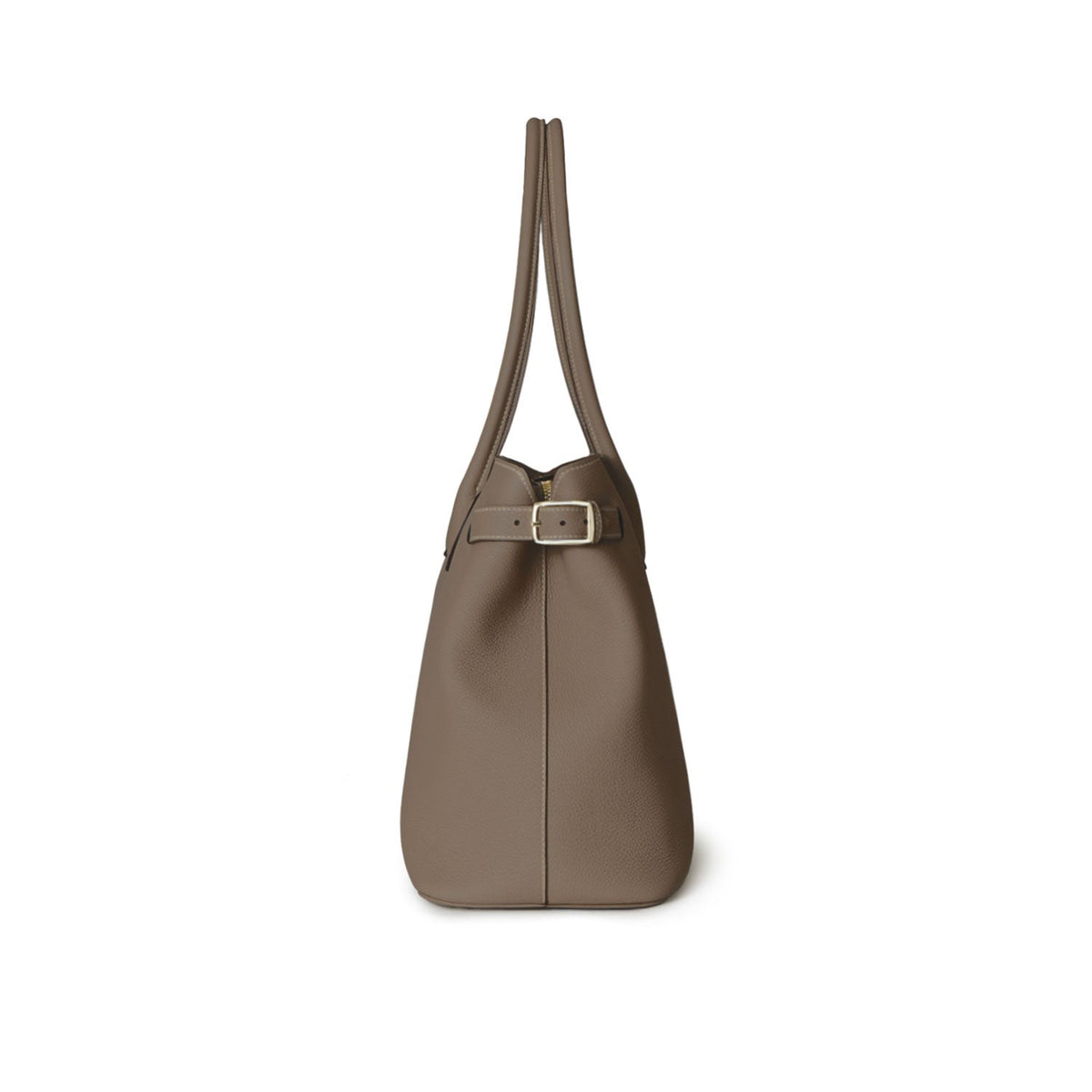 Claire Tote Bag Shrink Leather (Etoupe)