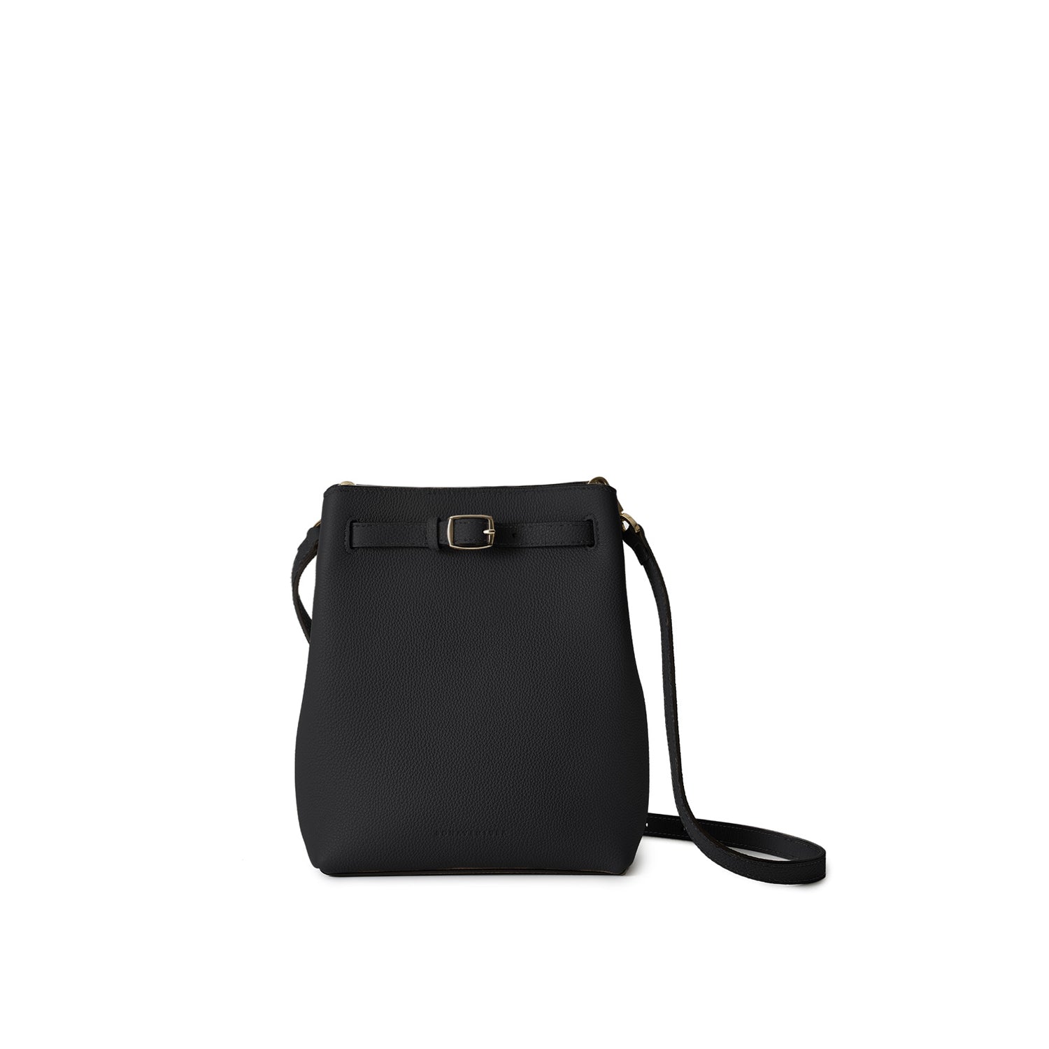 Clea Shrunken Leather Shoulder Bag