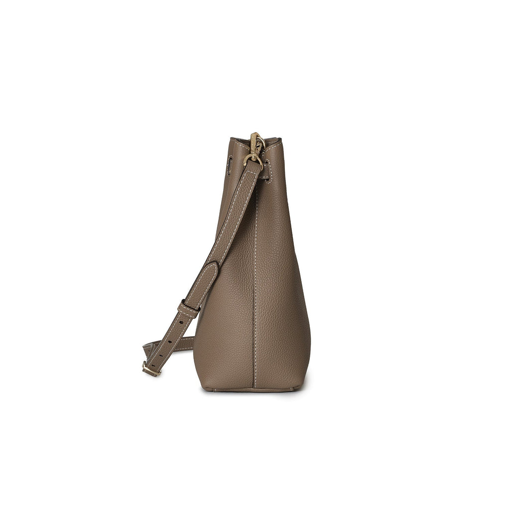 Claire Shoulder bag Shrink Leather (Etoupe)