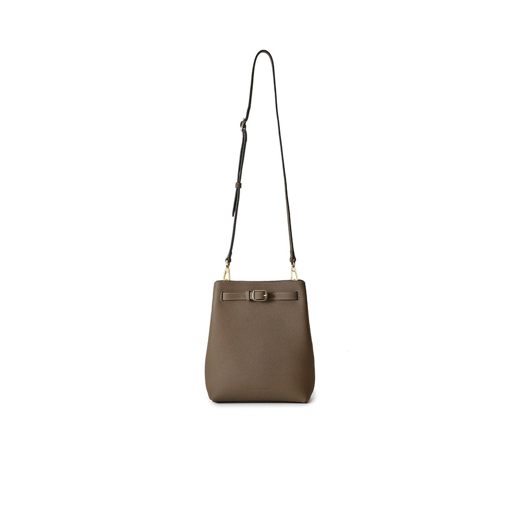Claire Shoulder bag Shrink Leather (Etoupe)