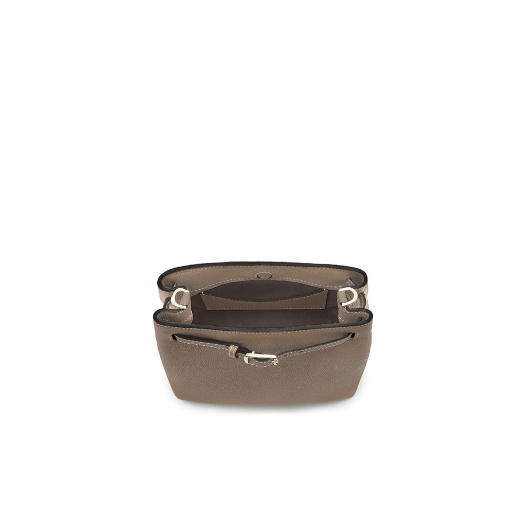 Claire Shoulder bag Shrink Leather (Etoupe)