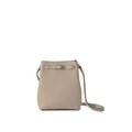Clea Shrunken Leather Shoulder Bag