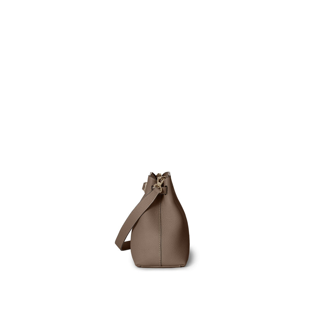 Claire Crossbody Bag Shrink Leather (Etoupe)