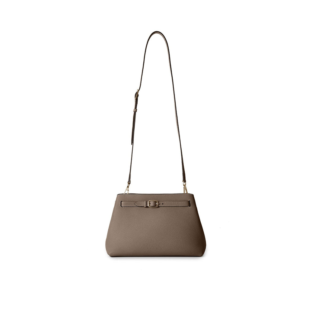 Claire Crossbody Bag Shrink Leather (Etoupe)
