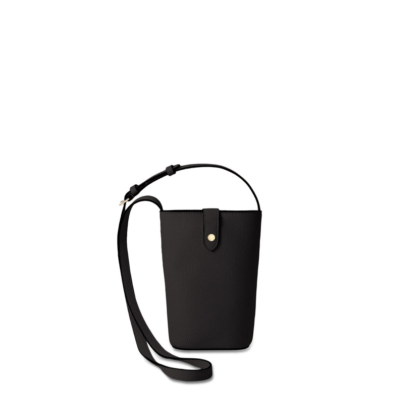 Lara Shrunken Leather Crossbody Bag