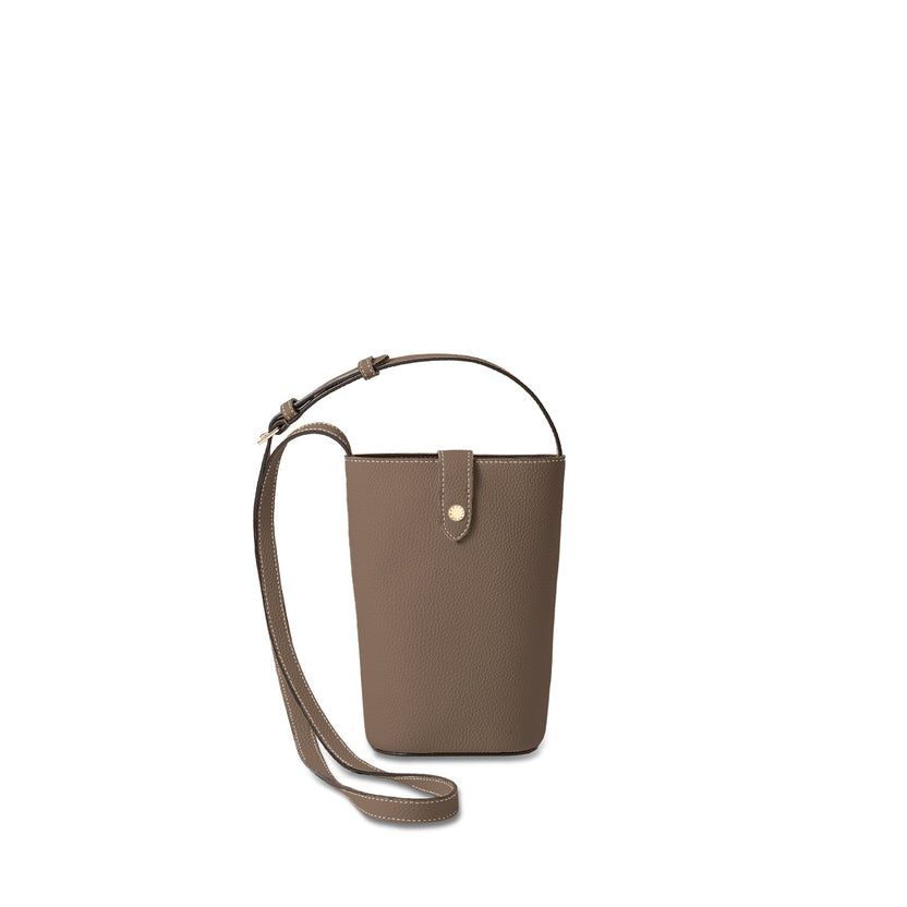 Lara Shrunken Leather Crossbody Bag