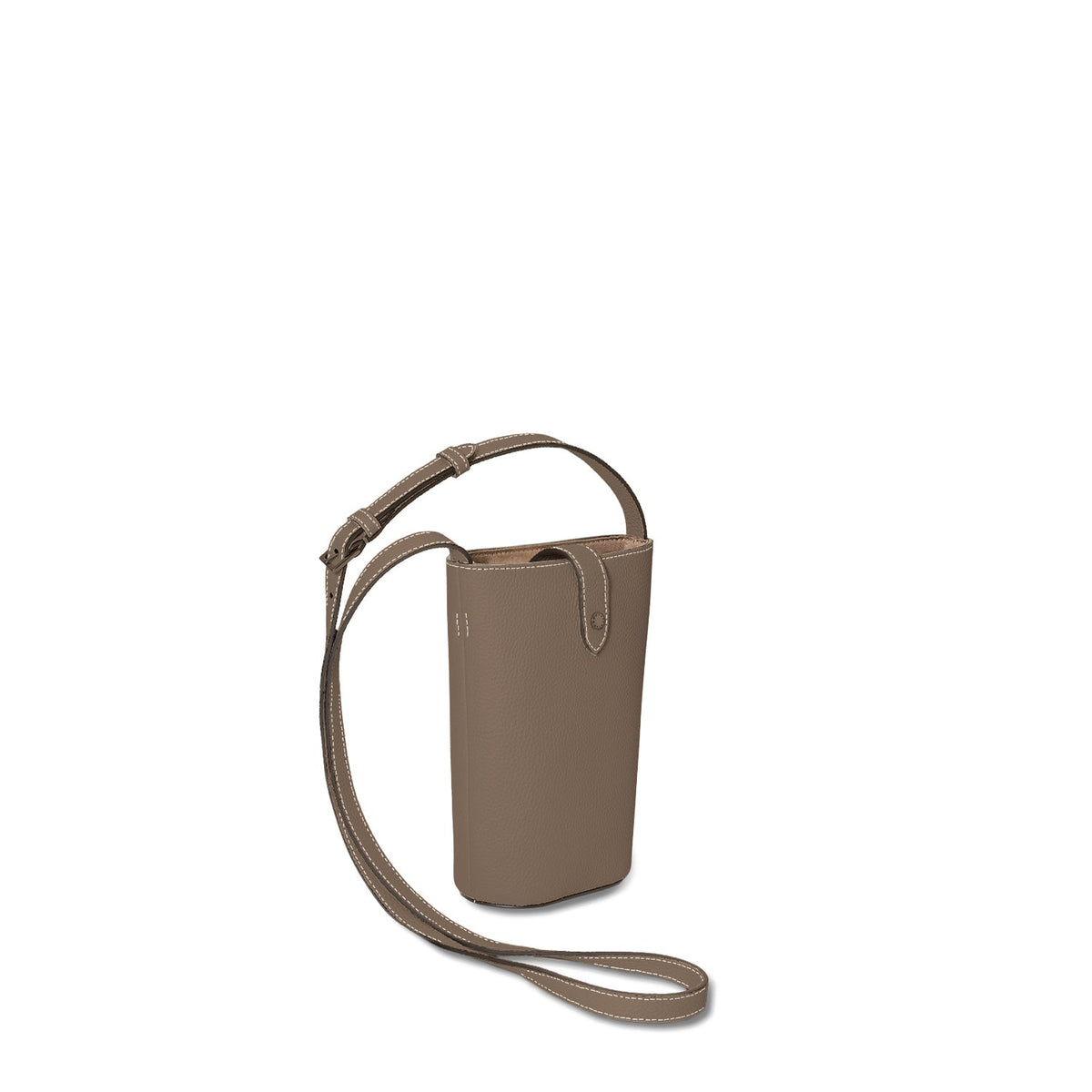Lara Crossbody Bag Shrink Leather (Etoupe)