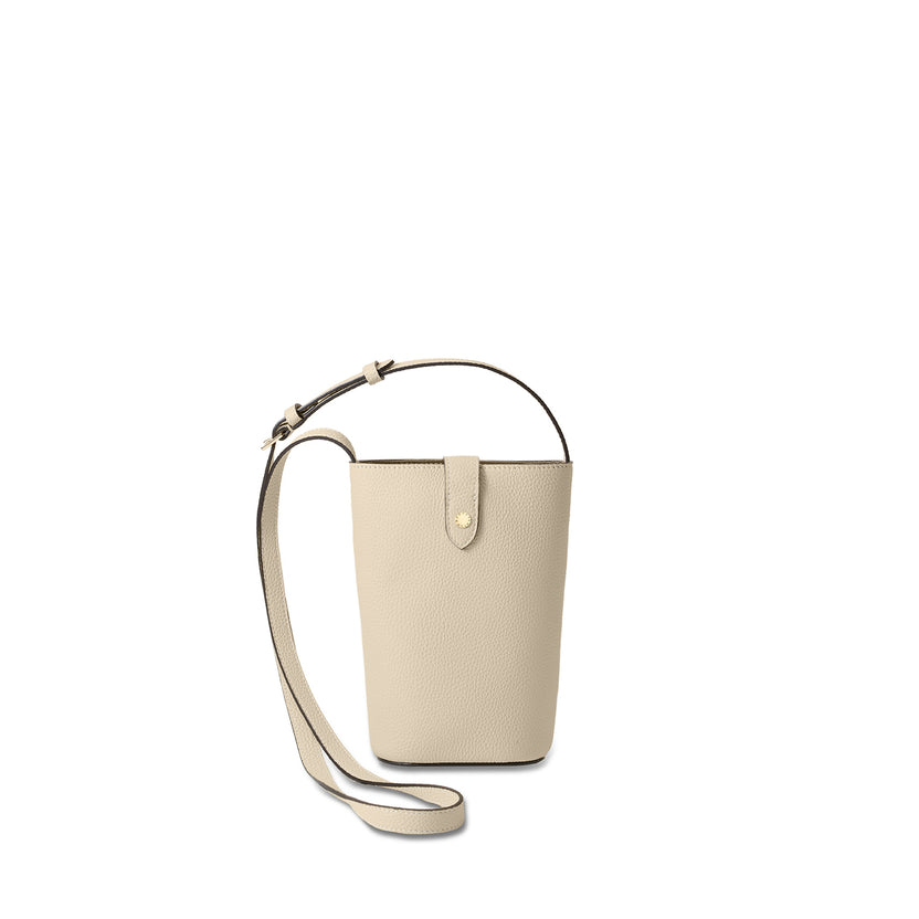 Lara Shrunken Leather Crossbody Bag