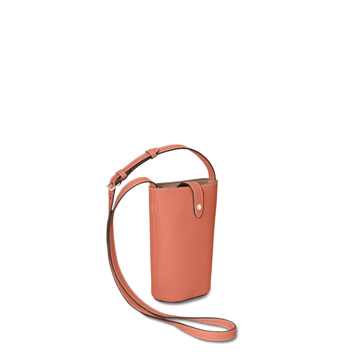 Lara Crossbody Bag Shrink Leather (Terracotta Orange)