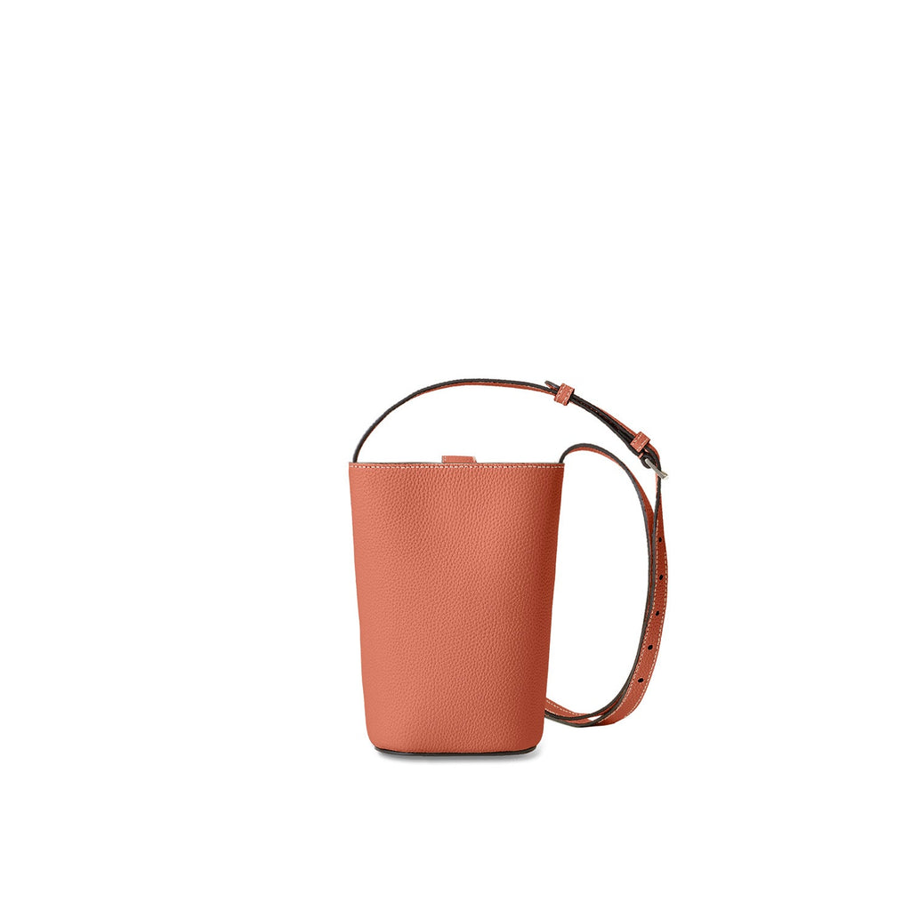 Lara Crossbody Bag Shrink Leather (Terracotta Orange)