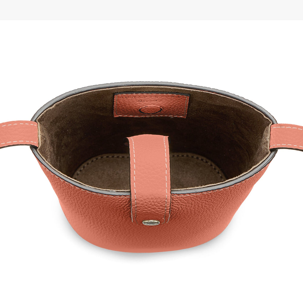 Lara Crossbody Bag Shrink Leather (Terracotta Orange)