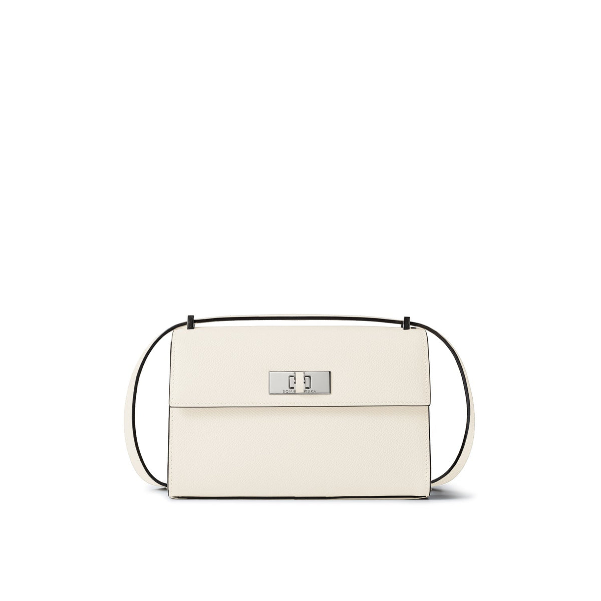 Vittoria Shoulder Bag Nobile Leather (White × Etoupe)