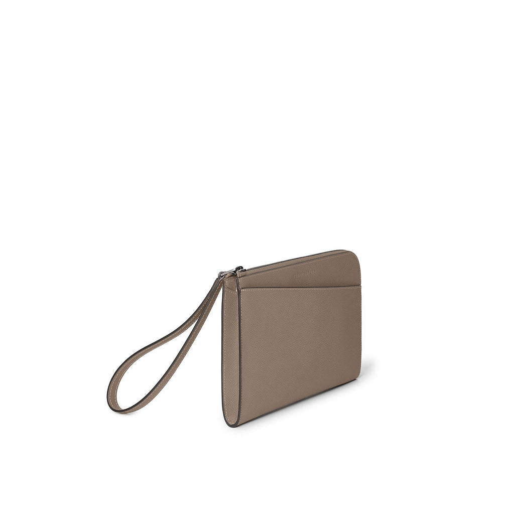 Felix Clutch Bag Nobile Leather (Etoupe - Small)
