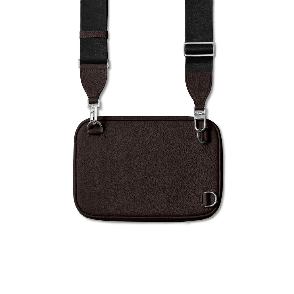 Paolo Crossbody Bag Shrink Leather (Chocolate Brown)