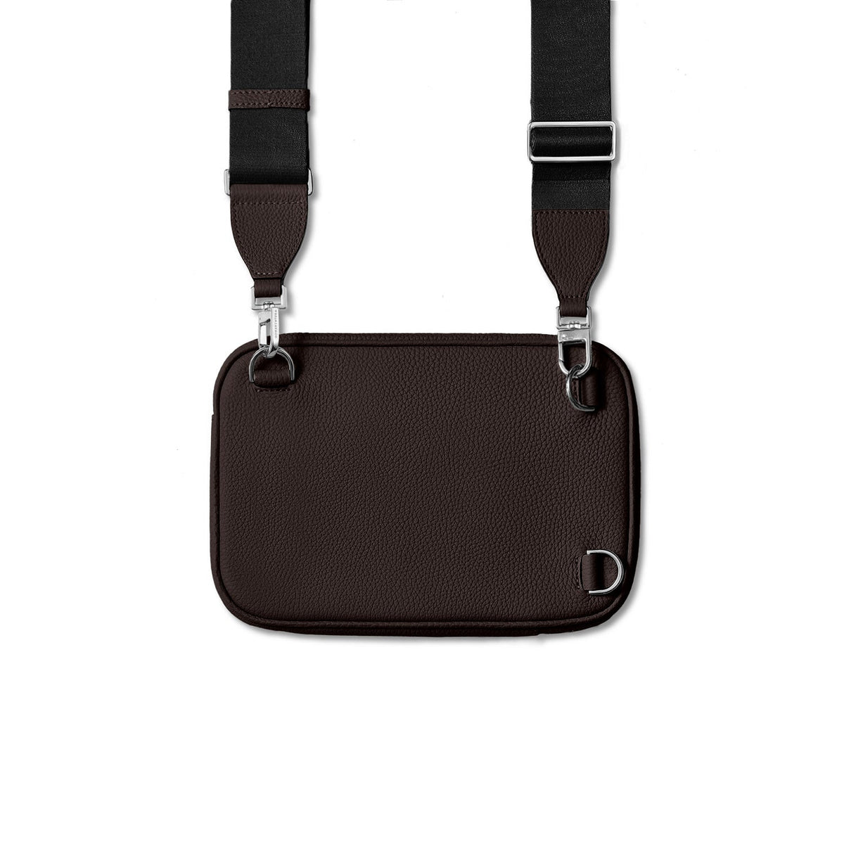 Paolo Crossbody Bag Shrink Leather (Chocolate Brown)