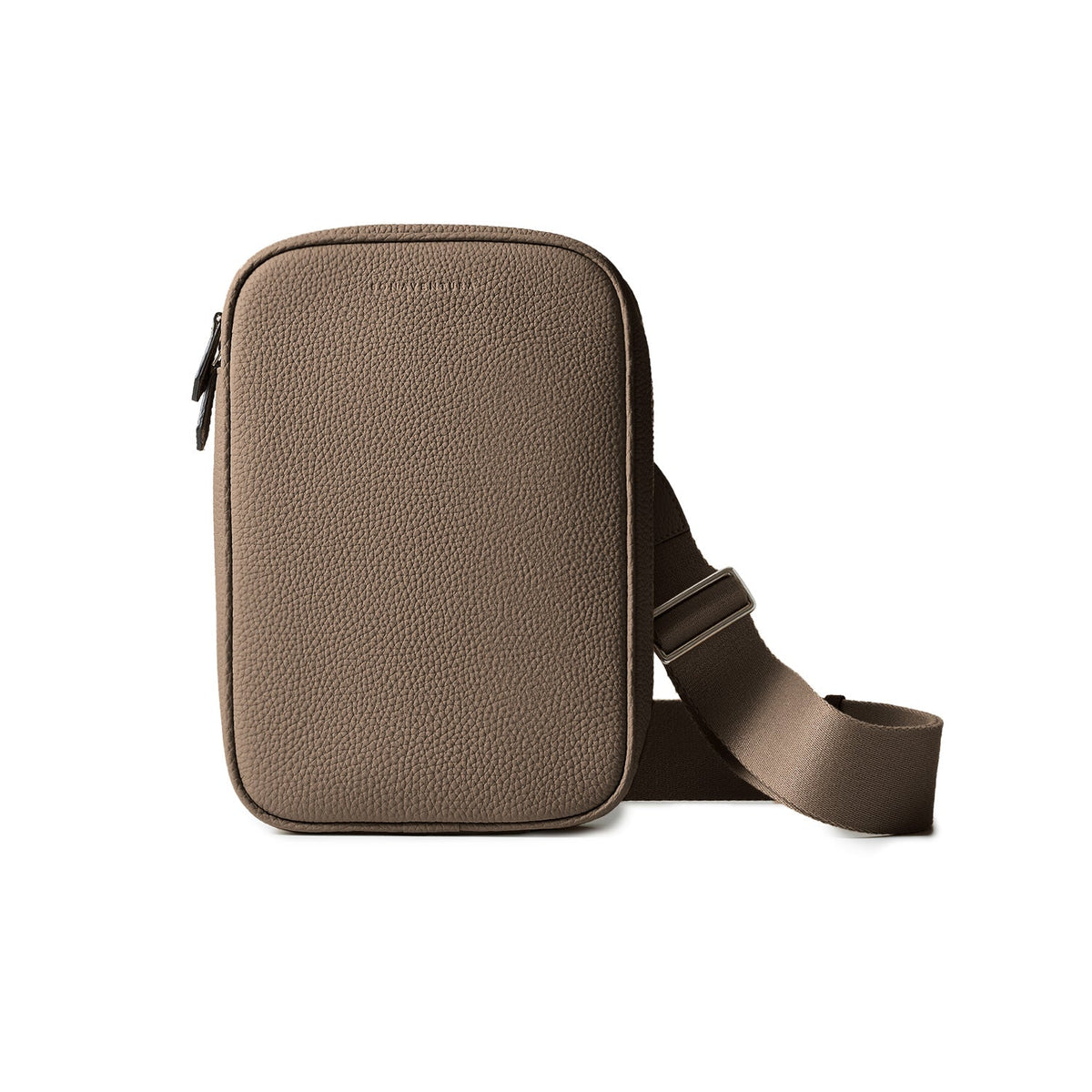 Paolo Crossbody Bag Shrink Leather (Etoupe)