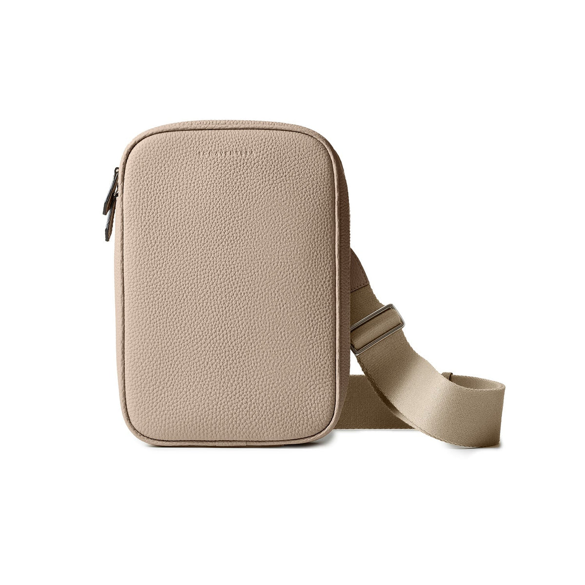 Paolo Crossbody Bag Shrink Leather (Greige)