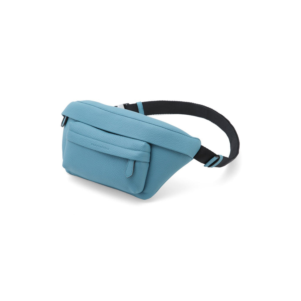 Luca Crossbody Bag Shrink Leather (Blue Cyan)